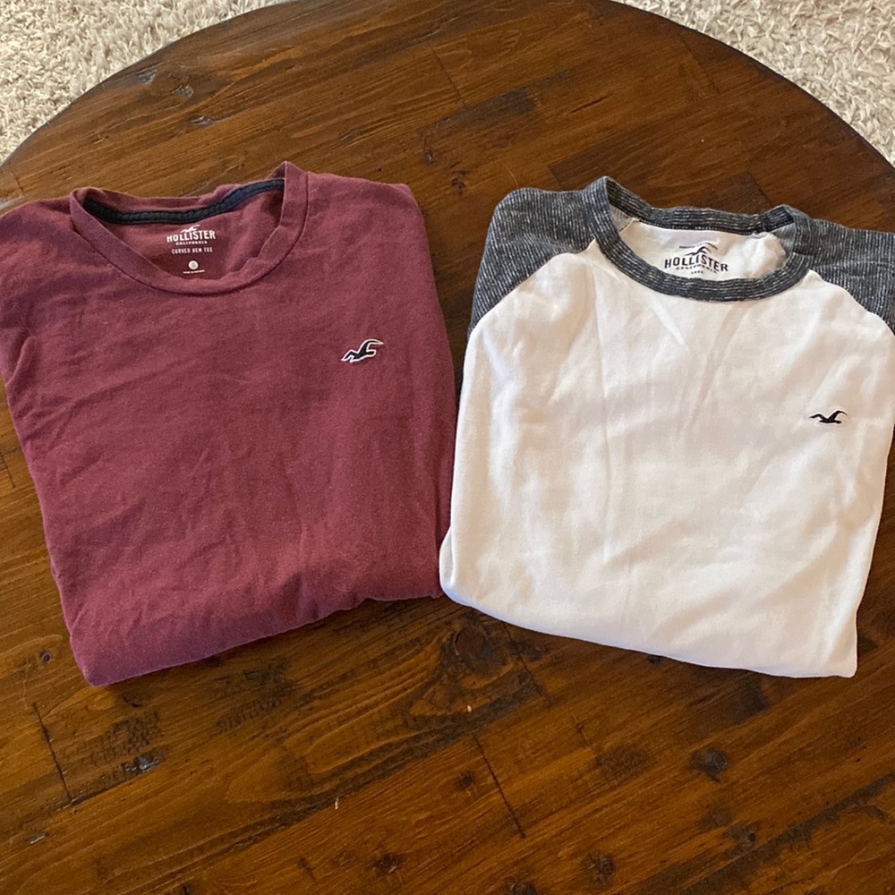 Hollister LS tee bundle